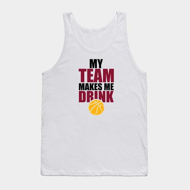 NBA Cleveland Cavaliers Drink Tank Top by SillyShirts